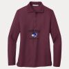 Ladies Silk Touch™ Long Sleeve Polo Thumbnail