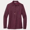 Ladies Silk Touch™ Long Sleeve Polo Thumbnail