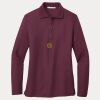 Ladies Silk Touch™ Long Sleeve Polo Thumbnail