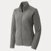 Women's Heather Microfleece Full Zip Jacket Thumbnail