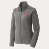 Women's Heather Microfleece Full Zip Jacket Thumbnail