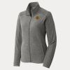 Women's Heather Microfleece Full Zip Jacket Thumbnail